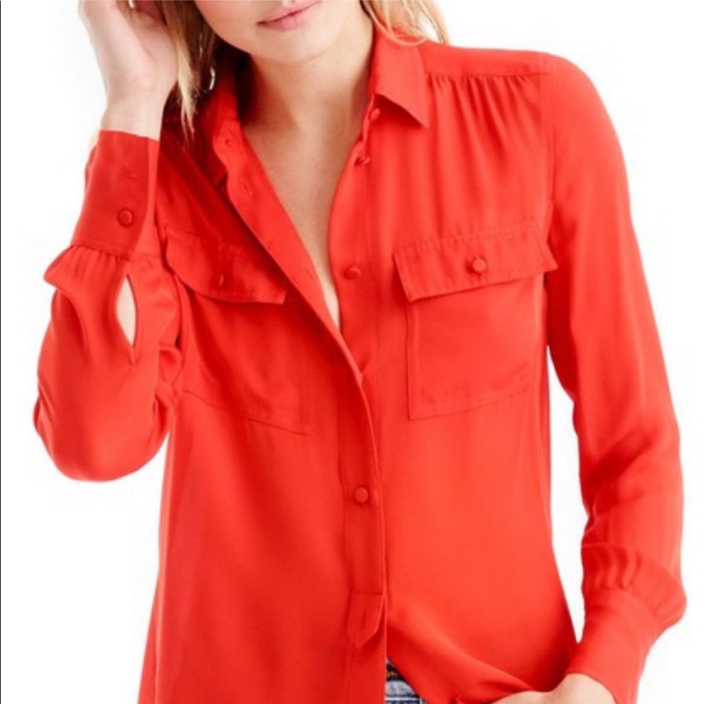 J.Crew Blythe Silk Shirt